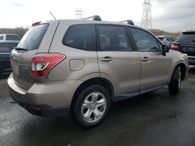 JF2SJAAC3EH477116 - 2014 SUBARU FORESTER 2.5I TAN photo 3