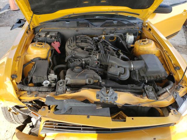 1ZVBP8AM5C5220646 - 2012 FORD MUSTANG YELLOW photo 11