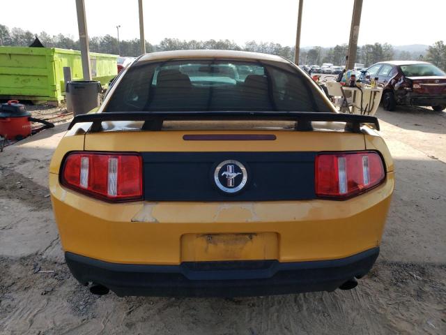 1ZVBP8AM5C5220646 - 2012 FORD MUSTANG YELLOW photo 6