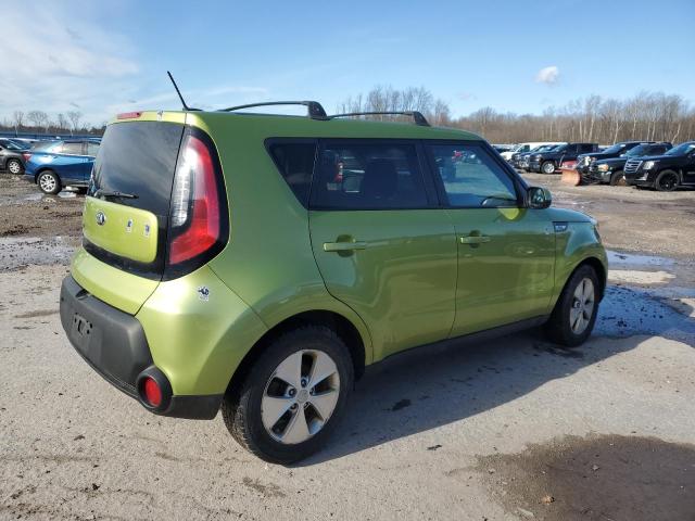 KNDJN2A22F7766829 - 2015 KIA SOUL GREEN photo 3