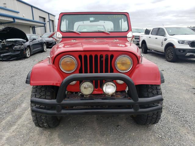 J0M83AC719519 - 1980 JEEP CJ RED photo 5