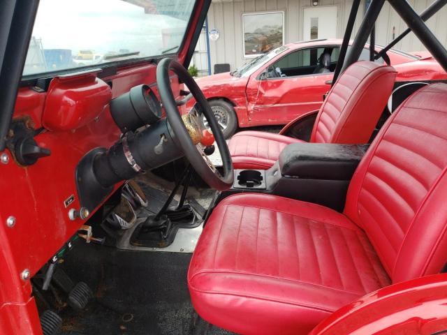 J0M83AC719519 - 1980 JEEP CJ RED photo 7