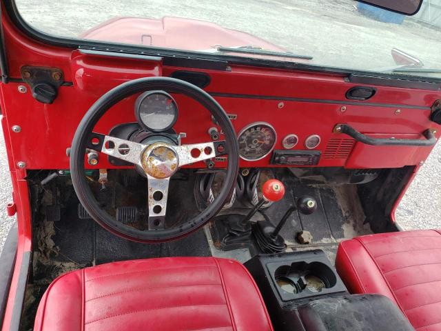 J0M83AC719519 - 1980 JEEP CJ RED photo 8