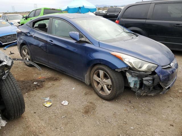 KMHDH4AE2DU728327 - 2013 HYUNDAI ELANTRA GLS BLUE photo 4