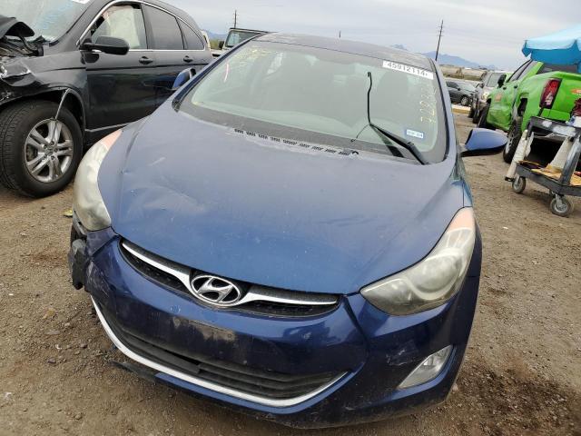 KMHDH4AE2DU728327 - 2013 HYUNDAI ELANTRA GLS BLUE photo 5