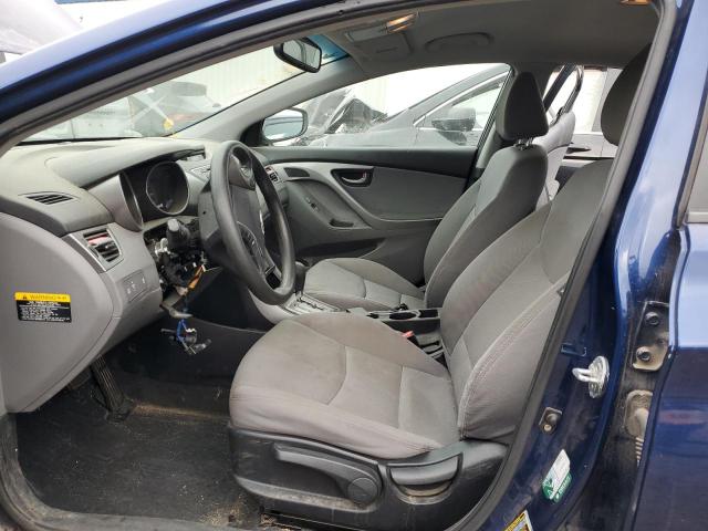 KMHDH4AE2DU728327 - 2013 HYUNDAI ELANTRA GLS BLUE photo 7