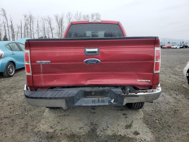 1FTFX1EF0DFC98531 - 2013 FORD F150 SUPER CAB RED photo 6