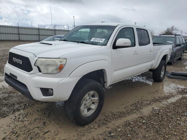 3TMMU4FNXDM052092 - 2013 TOYOTA TACOMA DOUBLE CAB LONG BED WHITE photo 1