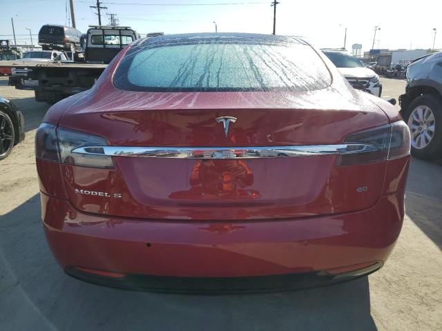 5YJSA1E17HF185755 - 2017 TESLA MODEL S RED photo 6