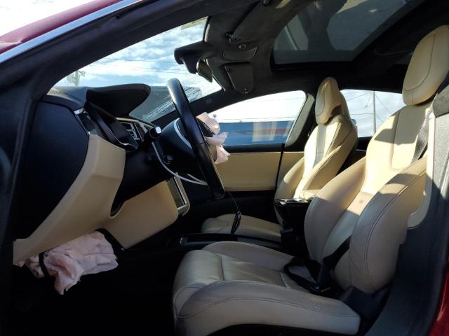 5YJSA1E17HF185755 - 2017 TESLA MODEL S წითელი ფოტო 7