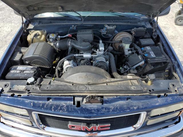 1GTEC19R7WR518471 - 1998 GMC SIERRA C1500 BLUE photo 11