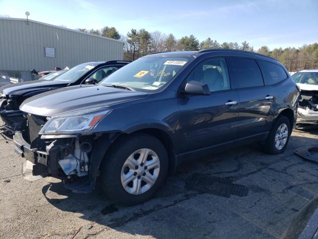 1GNKVFKD3DJ130293 - 2013 CHEVROLET TRAVERSE LS GRAY photo 1