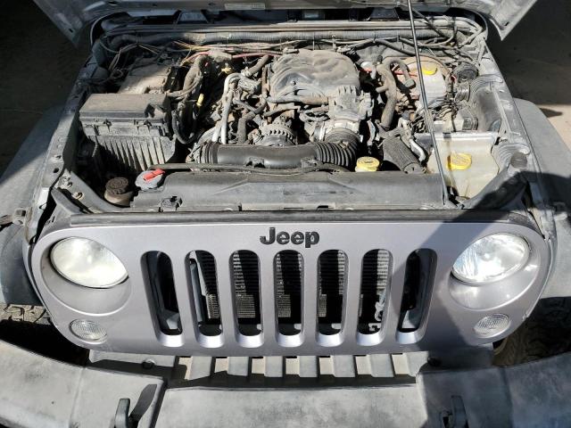 1C4AJWAG5EL181392 - 2014 JEEP WRANGLER SPORT GRAY photo 11