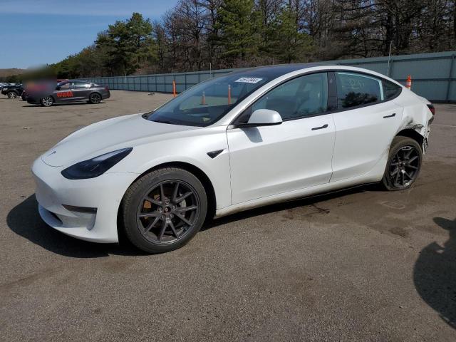 5YJ3E1EB0NF155087 - 2022 TESLA MODEL 3 WHITE photo 1