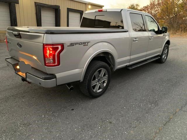 1FTFW1EG8GFC62327 - 2016 FORD F150 SUPERCREW SILVER photo 4