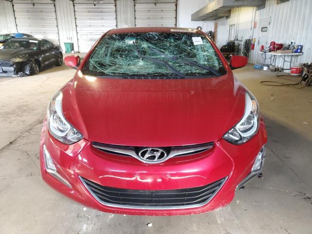 KMHDH4AE5GU518681 - 2016 HYUNDAI ELANTRA SE RED photo 5