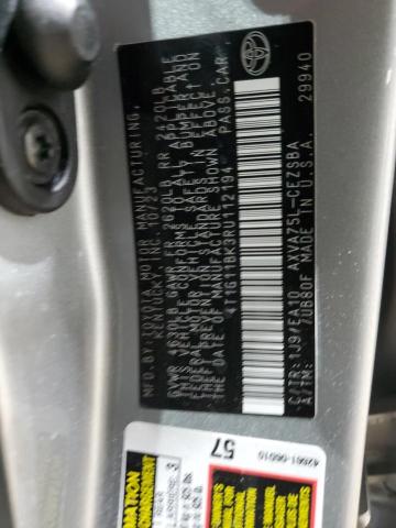 4T1G11BK3RU112194 - 2024 TOYOTA CAMRY SE NIGHT SHADE SILVER photo 13