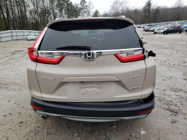 5J6RW2H92HL011168 - 2017 HONDA CR-V TOURING TAN photo 6