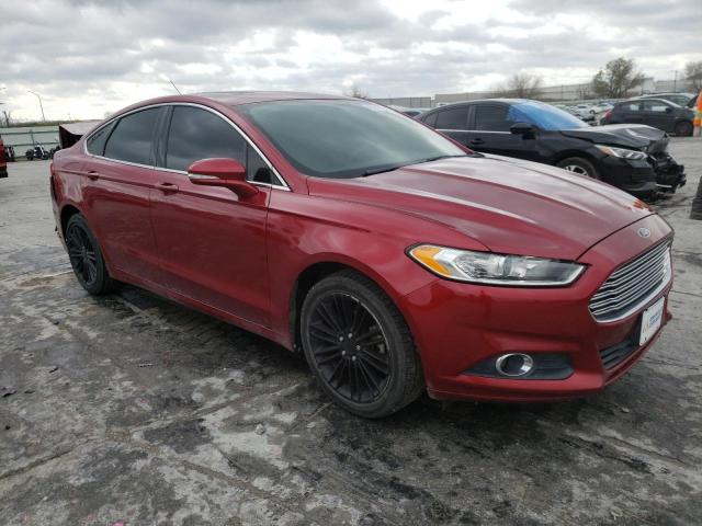 3FA6P0HR6DR260312 - 2013 FORD FUSION SE RED photo 4