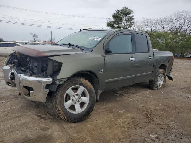 1N6AA07B04N569025 - 2004 NISSAN TITAN XE GREEN photo 1