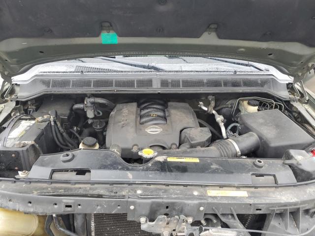 1N6AA07B04N569025 - 2004 NISSAN TITAN XE GREEN photo 11