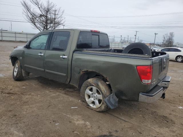 1N6AA07B04N569025 - 2004 NISSAN TITAN XE GREEN photo 2