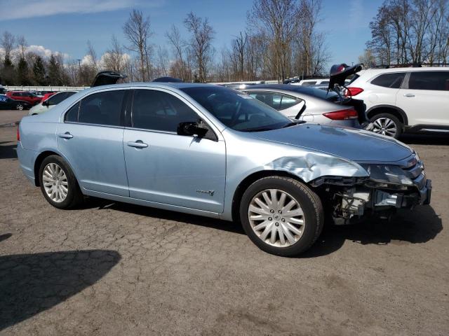 3FADP0L38AR281863 - 2010 FORD FUSION HYBRID BLUE photo 4