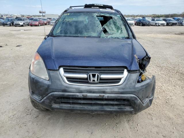 JHLRD78862C083386 - 2002 HONDA CR-V EX BLUE photo 5