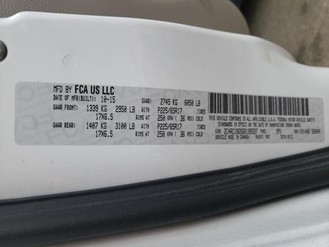 2C4RC1BG9GR185597 - 2016 CHRYSLER TOWN & COU TOURING 白色 照片 13