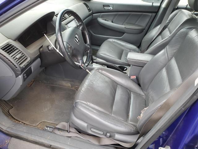 1HGCM568X4A071445 - 2004 HONDA ACCORD EX BLUE photo 7