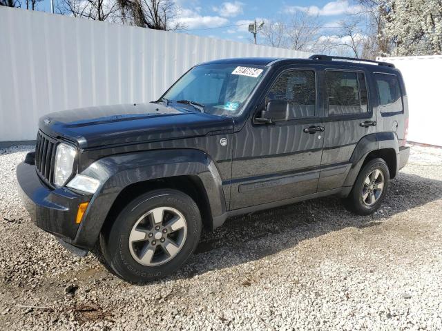 1J8GN28K58W254323 - 2008 JEEP LIBERTY SPORT BLACK photo 1