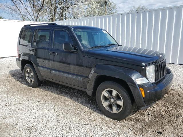 1J8GN28K58W254323 - 2008 JEEP LIBERTY SPORT BLACK photo 4