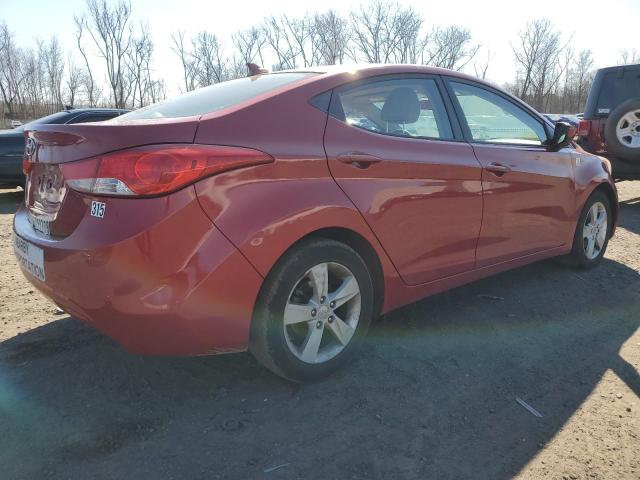 KMHDH4AE9DU859528 - 2013 HYUNDAI ELANTRA GLS RED photo 3