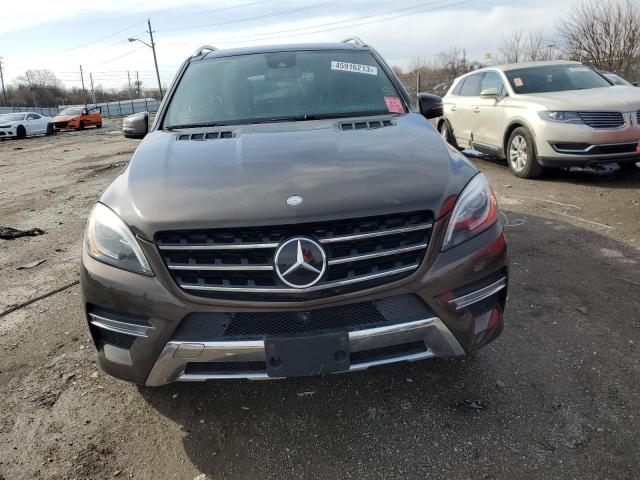 4JGDA5HB3EA381440 - 2014 MERCEDES-BENZ ML 350 4MATIC BROWN photo 5