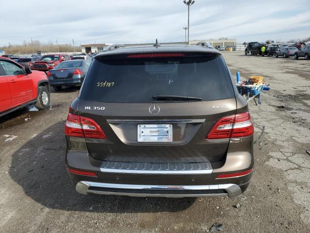 4JGDA5HB3EA381440 - 2014 MERCEDES-BENZ ML 350 4MATIC BROWN photo 6