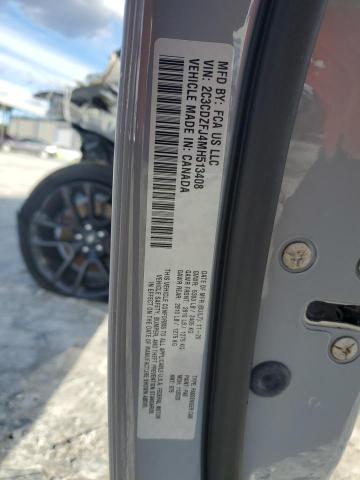 2C3CDZFJ4MH513408 - 2021 DODGE CHALLENGER R/T SCAT PACK GRAY photo 12