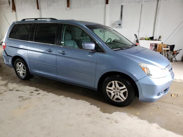 5FNRL387X7B143129 - 2007 HONDA ODYSSEY EXL BLUE photo 4