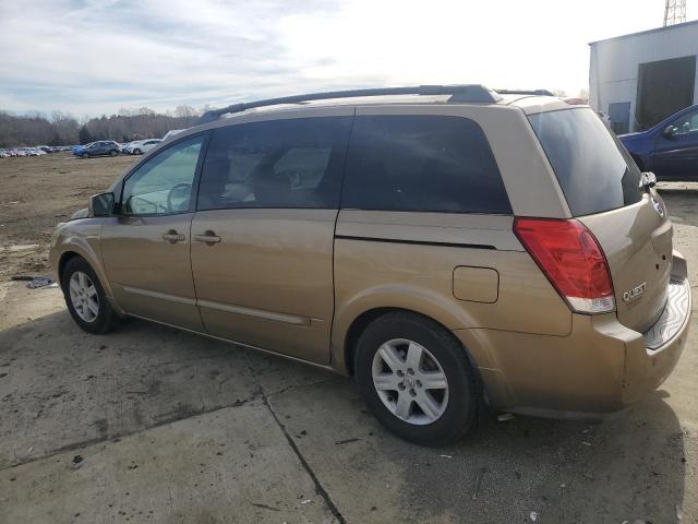 5N1BV28U44N306099 - 2004 NISSAN QUEST S GOLD photo 2