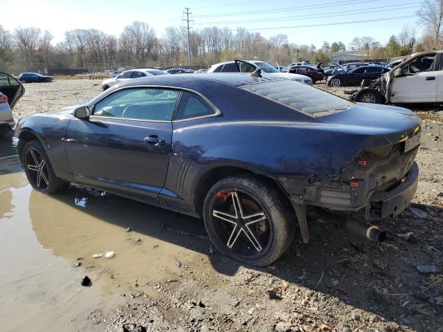 2G1FE1EV2A9138712 - 2010 CHEVROLET CAMARO LS BLUE photo 2