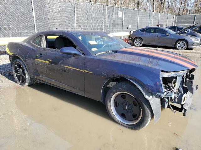 2G1FE1EV2A9138712 - 2010 CHEVROLET CAMARO LS BLUE photo 4