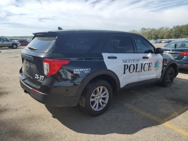 1FM5K8AB6MGA42065 - 2021 FORD EXPLORER POLICE INTERCEPTOR შავი ფოტო 3