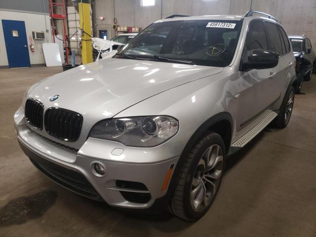 5UXZV8C52D0C15319 - 2013 BMW X5 XDRIVE50I SILVER photo 2