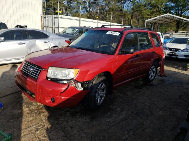 JF1SG63616H718616 - 2006 SUBARU FORESTER 2.5X RED photo 1