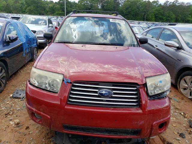 JF1SG63616H718616 - 2006 SUBARU FORESTER 2.5X RED photo 5