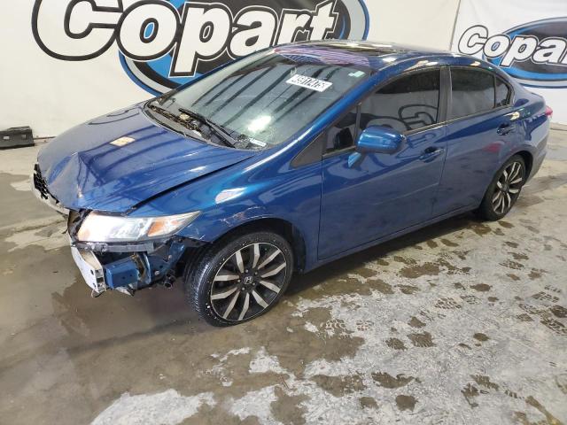 2HGFB2F91FH523958 - 2015 HONDA CIVIC EXL BLUE photo 1