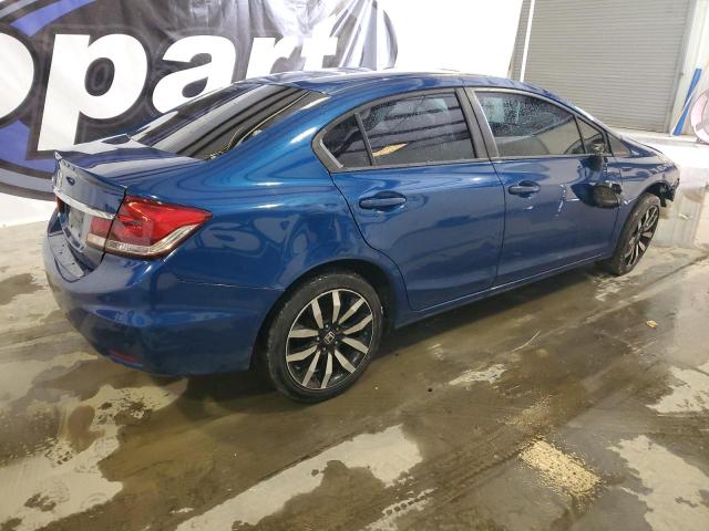 2HGFB2F91FH523958 - 2015 HONDA CIVIC EXL BLUE photo 3