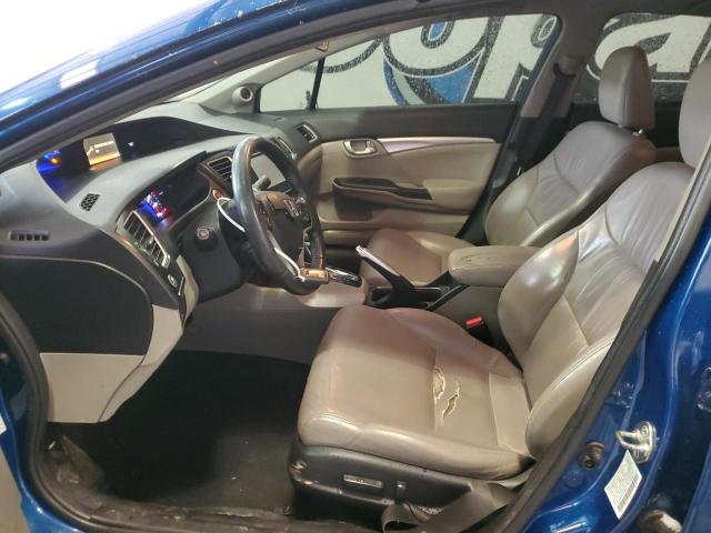 2HGFB2F91FH523958 - 2015 HONDA CIVIC EXL BLUE photo 7