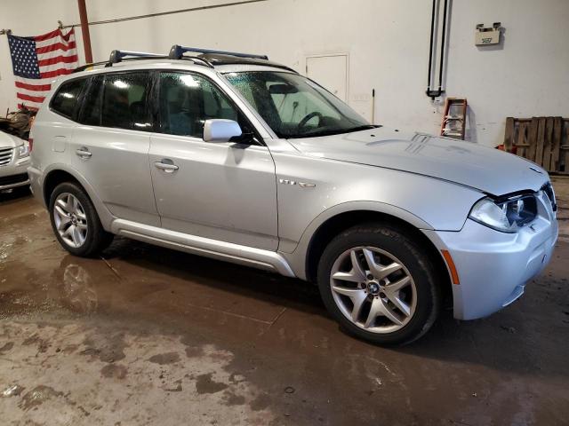 WBXPC93447WF25178 - 2007 BMW X3 3.0SI SILVER photo 4