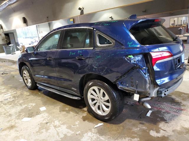 5J8TB4H59HL035243 - 2017 ACURA RDX TECHNOLOGY BLUE photo 2