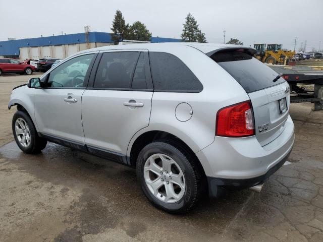 2FMDK4JC9EBA45497 - 2014 FORD EDGE SEL SILVER photo 2